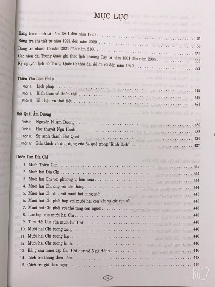 Sách Lịch Vạn Niên Thực Dụng 1801 – 2100
