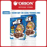 Combo 2 hộp bánh quy ăn sáng Toonies Miz vị sô cô la 54g