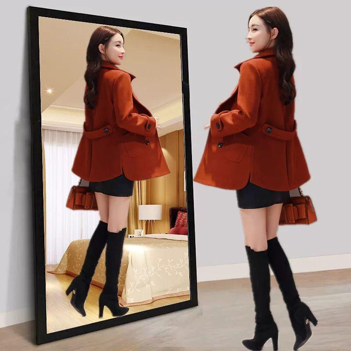ÁO KHOÁC DẠ CỔ VEST DÁNG NGẮN HÀNG NHẬP