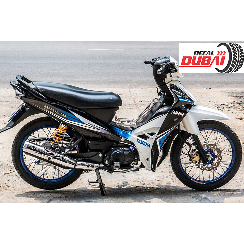 Tem Trùm Sirius Đen Trắng Xanh Đơn Giản