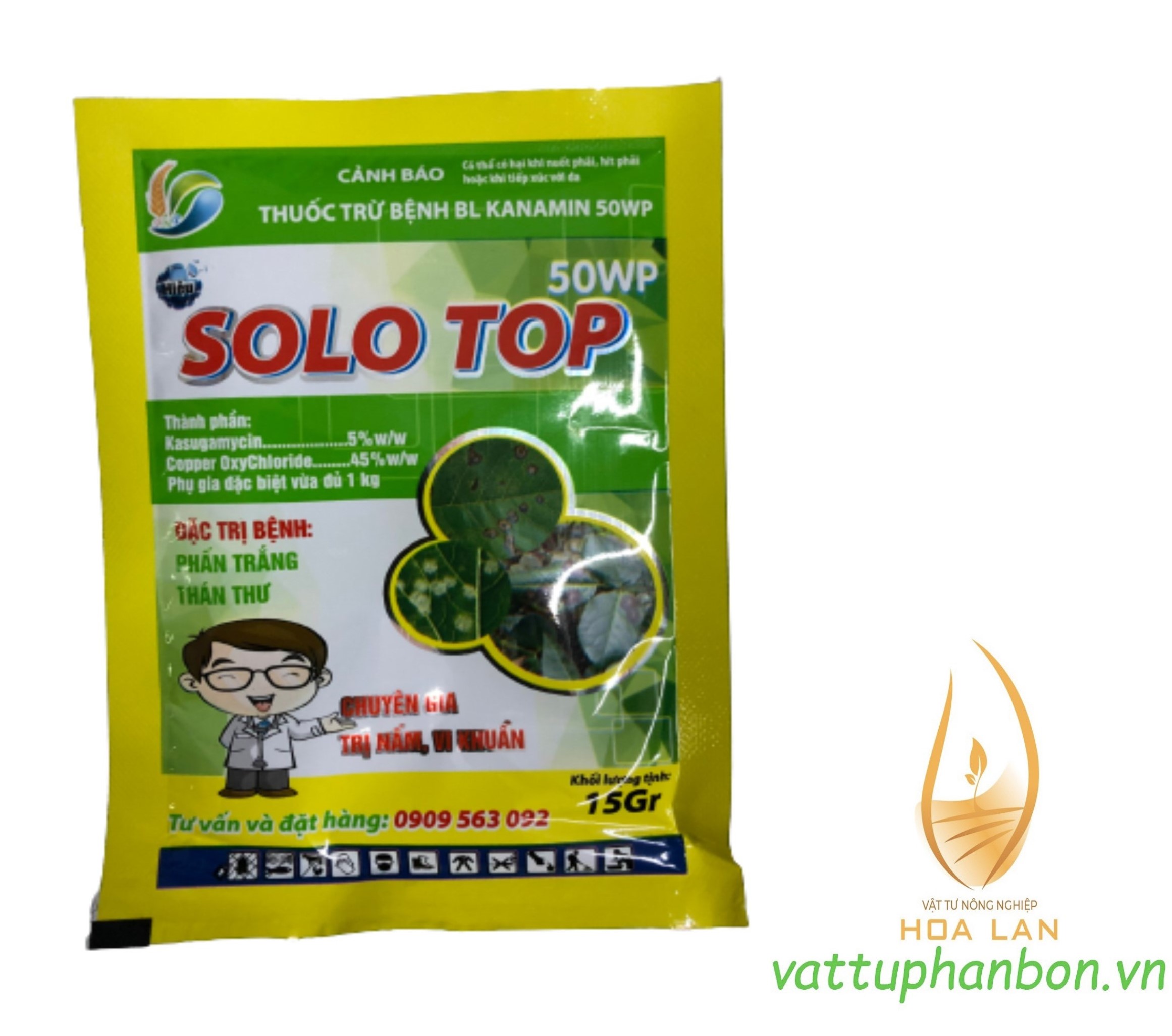 SOLO TOP 50WP đặc trị Phấn trắng - Thán thư - #530A# 15g