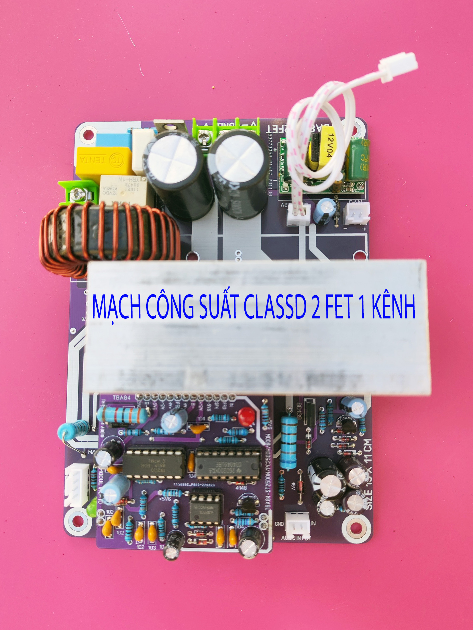 BO CÔNG SUẤT ÂM THANH CLASSD 1000w 1 kênh
