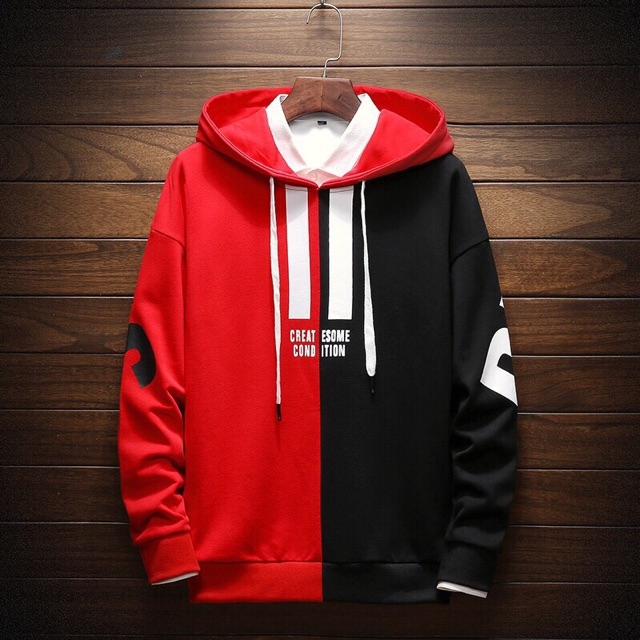 Áo khoác Hoodie phối màu trẻ trung áo khoác nam áo khoác nữ áo hoodie nam áo hoodie nữ áo kiểu nam á
