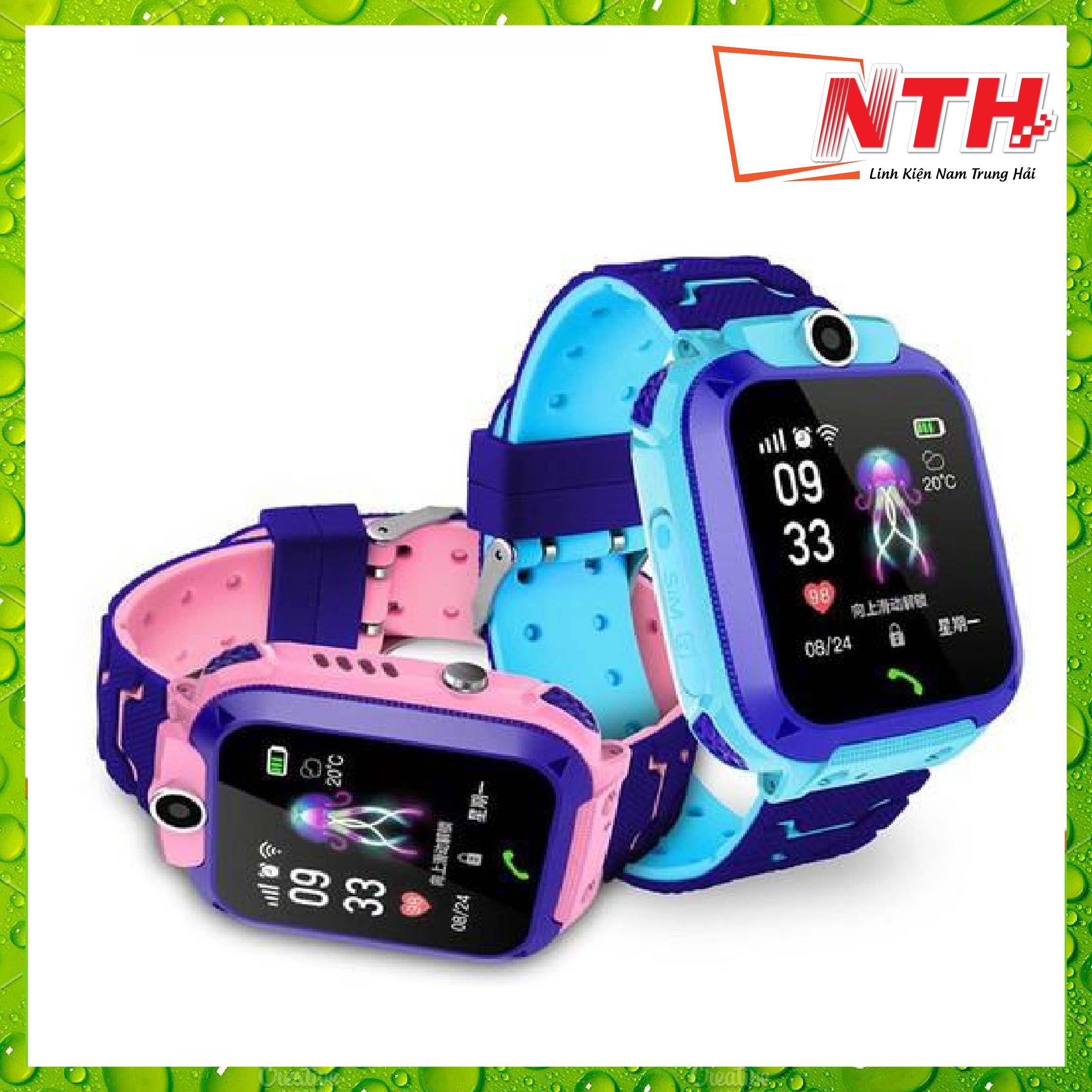 Đồng hồ định vị trẻ em q12 định vị cảm ứng chống nước - nth