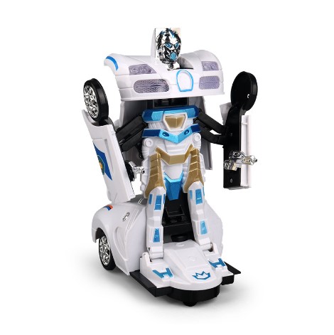 Đồ chơi xe ô tô cảnh sát biến hình Robot