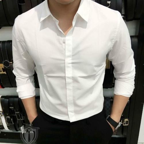 Áo sơ mi nam Nẹp che cúc SM02