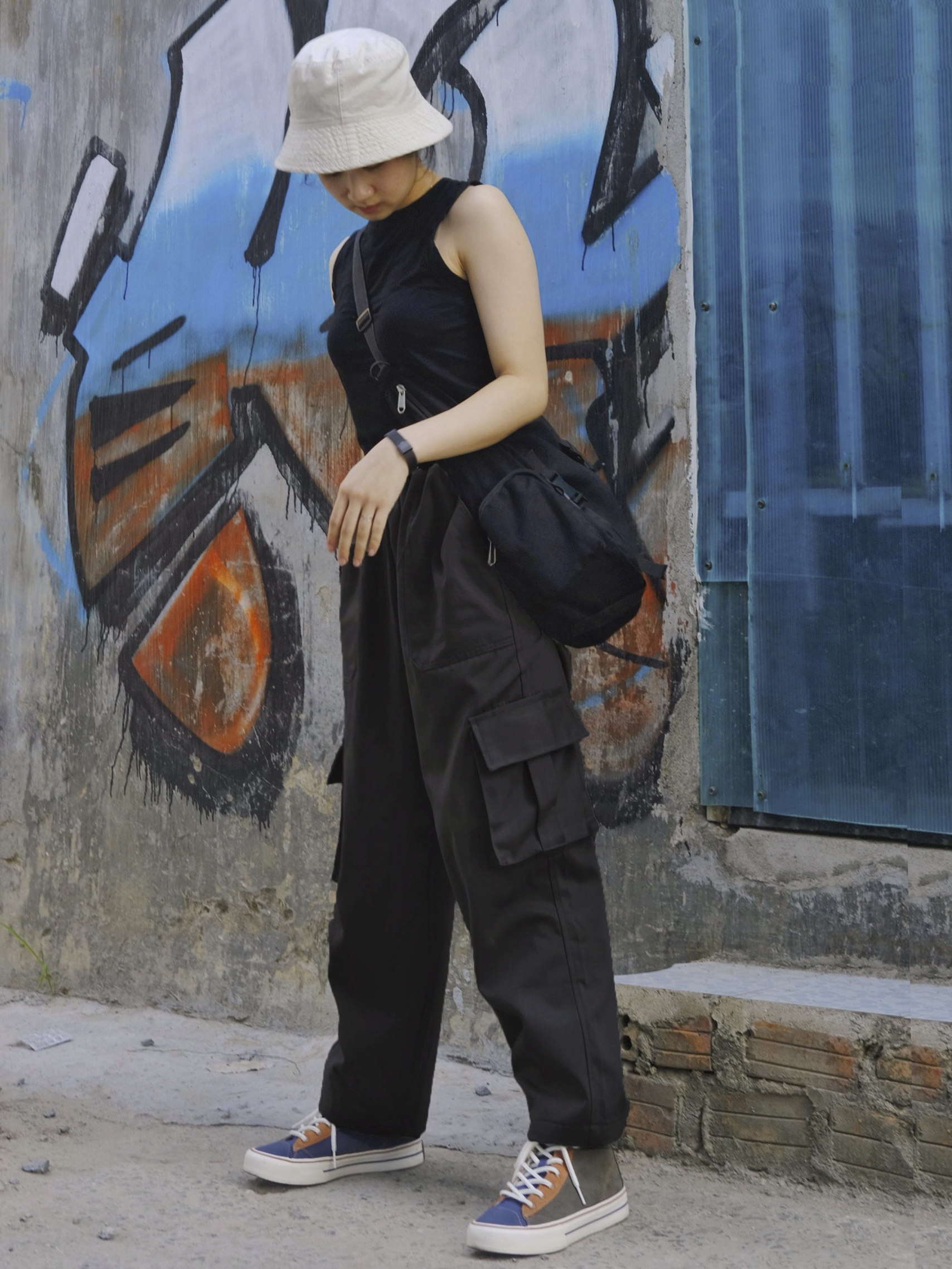 MONATA BLUELIGHT - Quần túi hộp Cargo Unisex