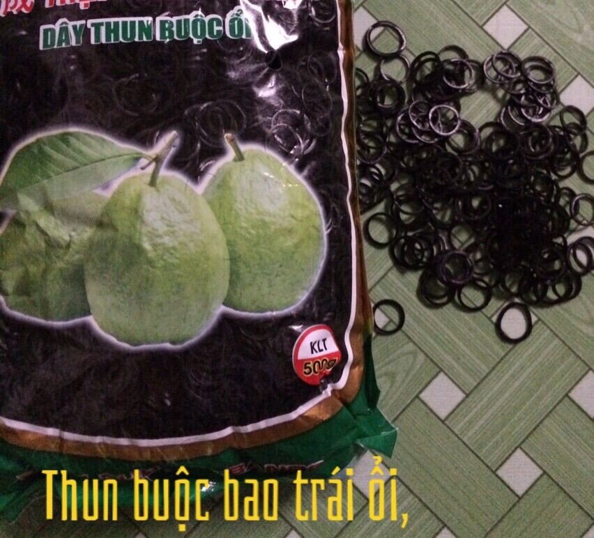 500g Thun buộc túi bao trái ổi, Mận, Na loại thun tốt chắc chắn co giản tốt