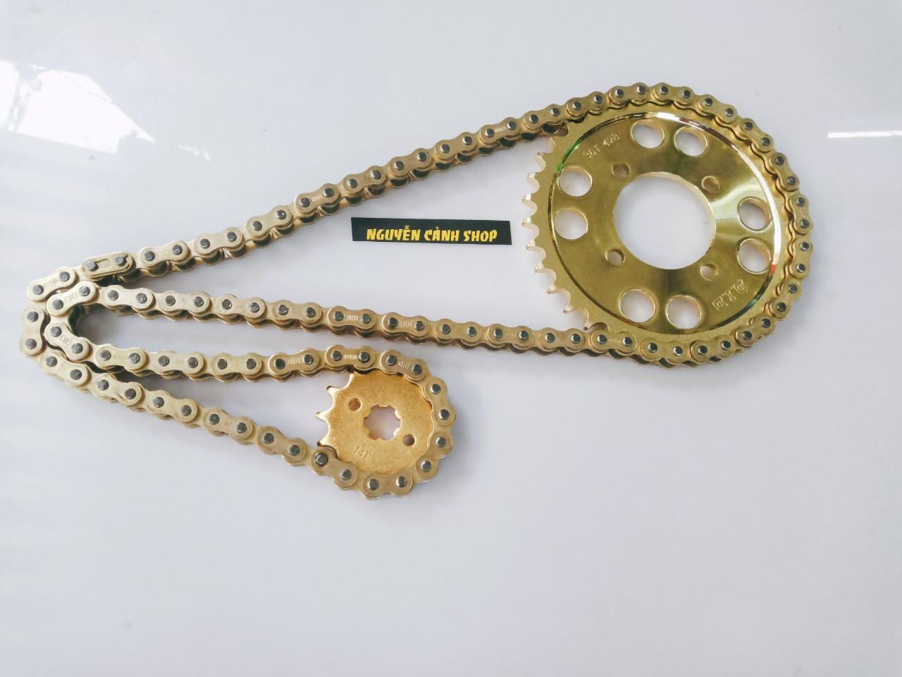 Wave Dream Gold Chain and Sprocket Set 1999-2004 Newdid 14-36-106 10Ly