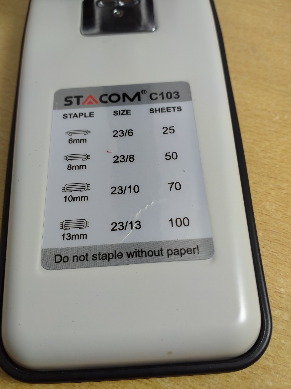 DẬP GHIM CỠ LỚN (100 TỜ) STACOM C103