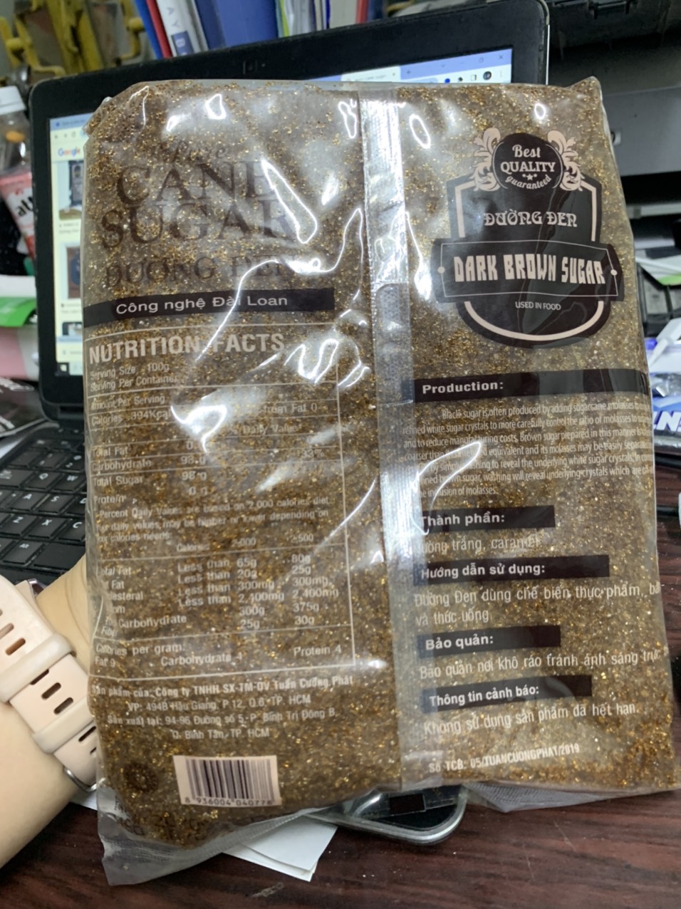 Đường đen Đài Loan - Gói 1kg