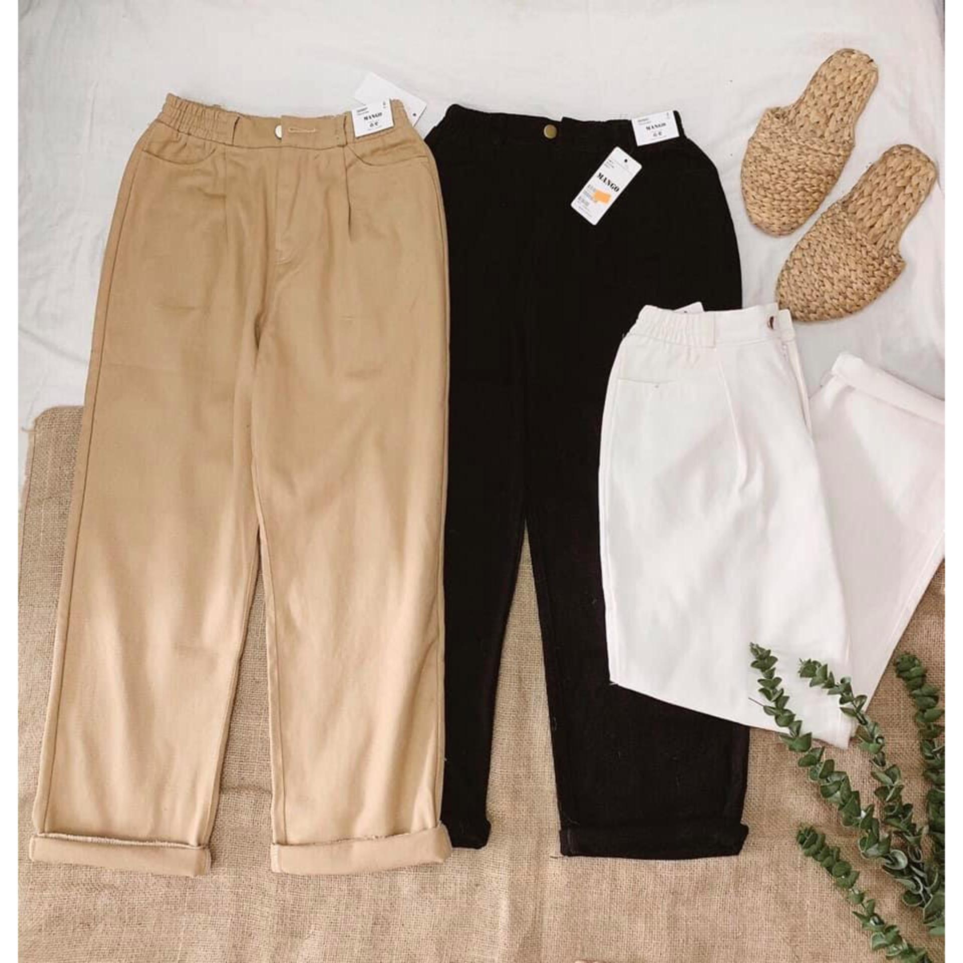Quần suông kaki ống rộng - có bigsize