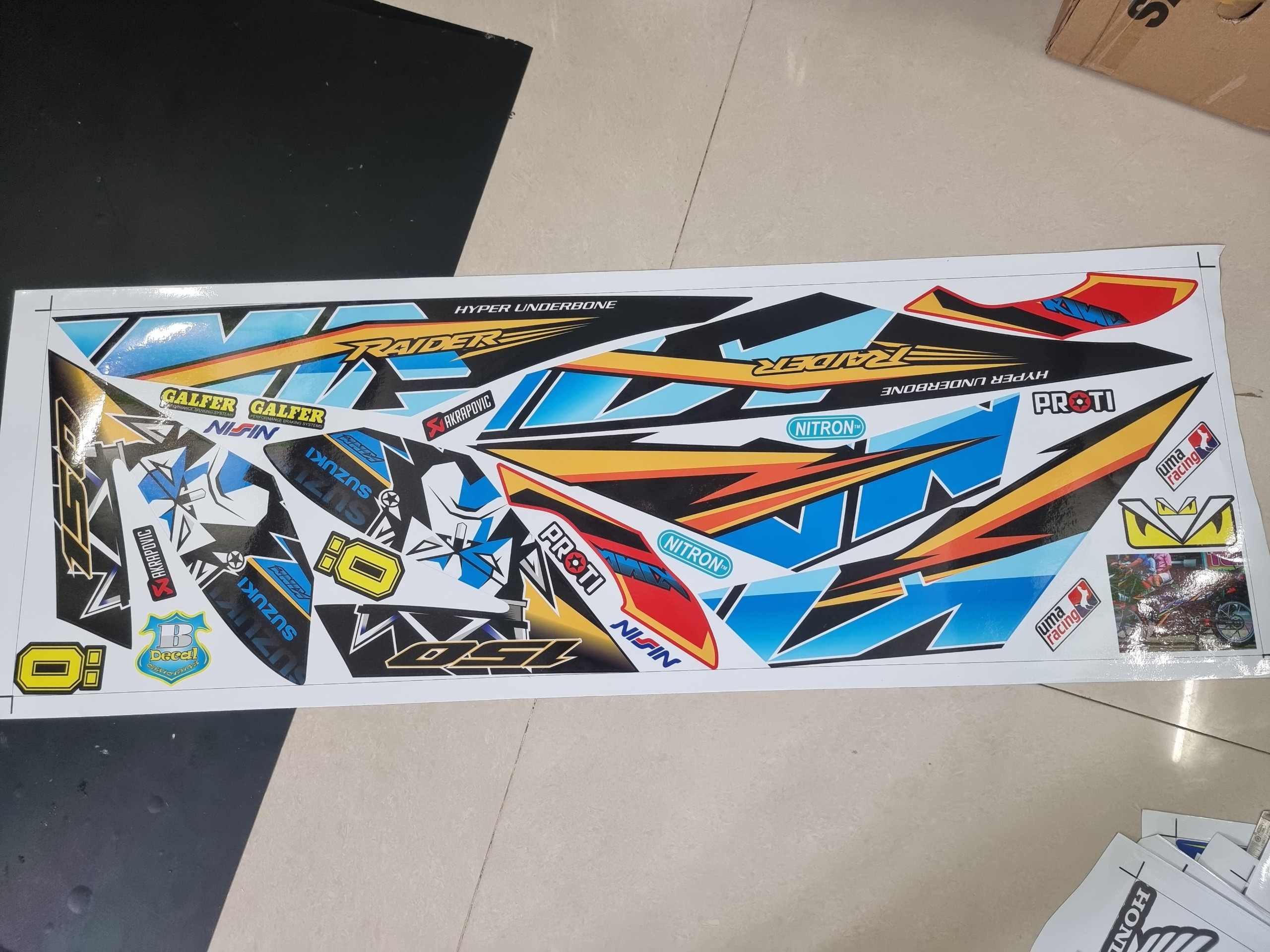 Tem xe raider fi 150 king drag
