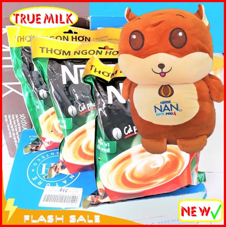 Bộ x3 túi Café Nescafe Túi Xanh 46gói x 17g/Túi - Ca phe rang xay hoa tan - cafe sữa đá - nescafe do - ca phe sua da - ca phe 3in1 - café 3in1 - ca phe hoa tan - café pha san - nesxanh46 - Trueme TrueMilk TrueMeNews LazadaTrueMe