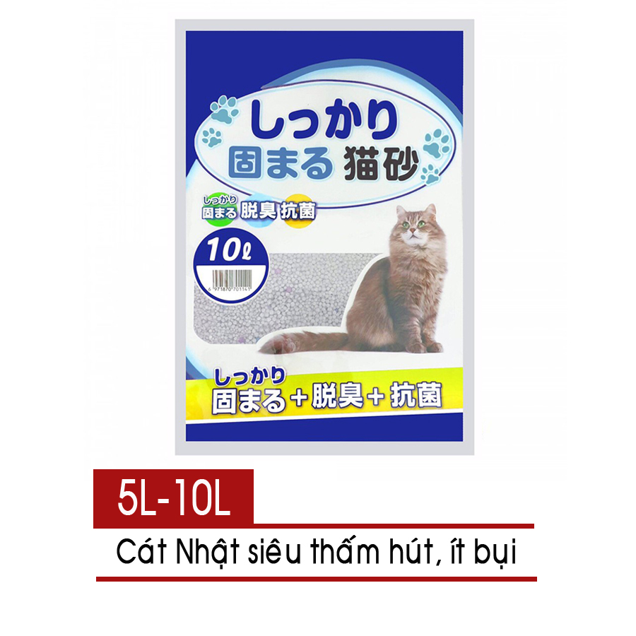 Hoàn tiền 10% Cát vệ sinh cho mèo - Cát Nhật chọn 5L hoặc 10L - Cát Litter