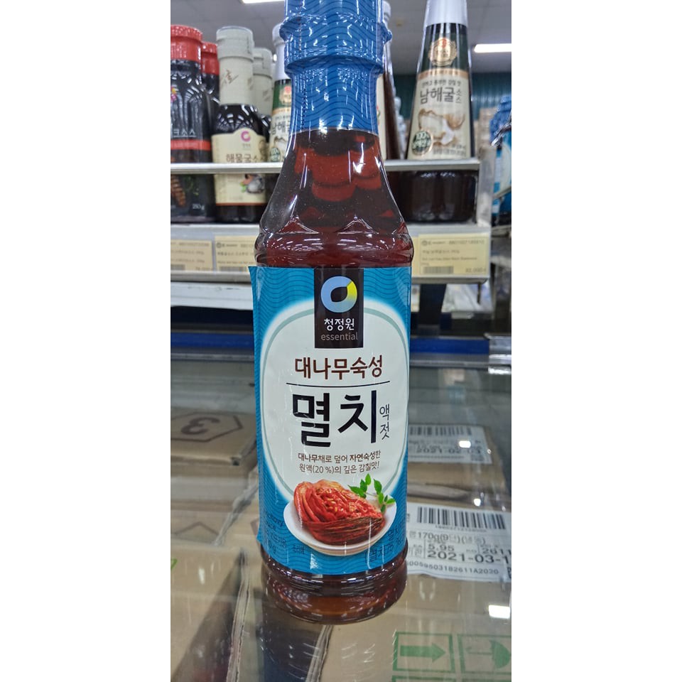 Nước Mắm Cá Cơm Hàn Quốc Muối Kim Chi 500G. 멸치 액젓