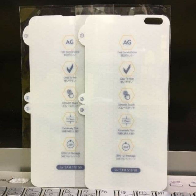 Miếng Dán PPF Dẻo Nhám Chống Vân Tay  - Dành Cho Samsung S8 S9 S8+ S9+ S10 S10+ Note8 Note9 Note10 Note10+