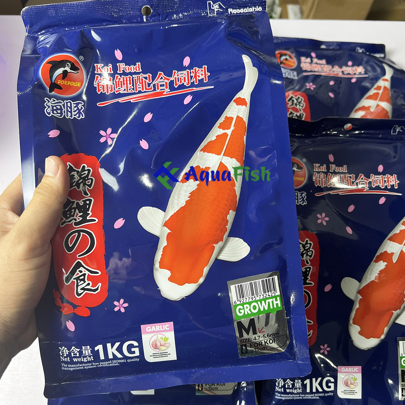 Thức Ăn Cho Cá Koi Porpoise Growth 1kg Giúp Koi Nhanh Lớn, Lên Màu Sắc Tự Nhiên