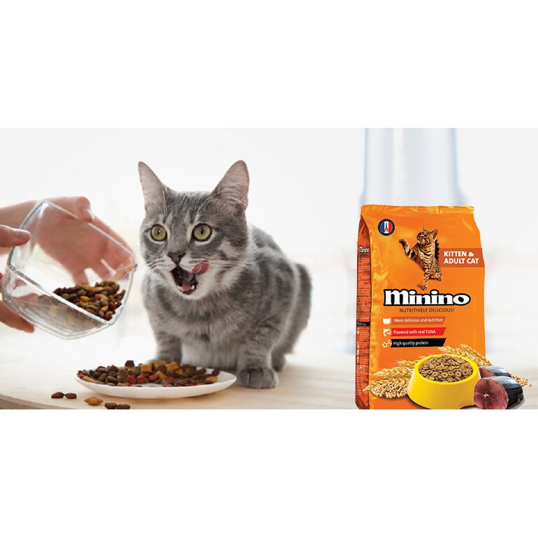 Thức ăn hạt MININO cho mèo gói 1,3kg
