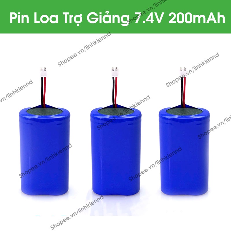 Nsv pin sạc cho loa trợ giảng, loa bẫy chim ws998 ws898 2s điện áp 7,4v, dung lượng 2000mah