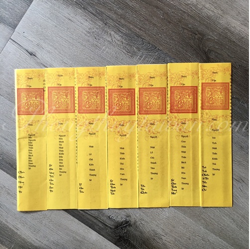 Bộ sớ cúng ngày tết (8 ngày)