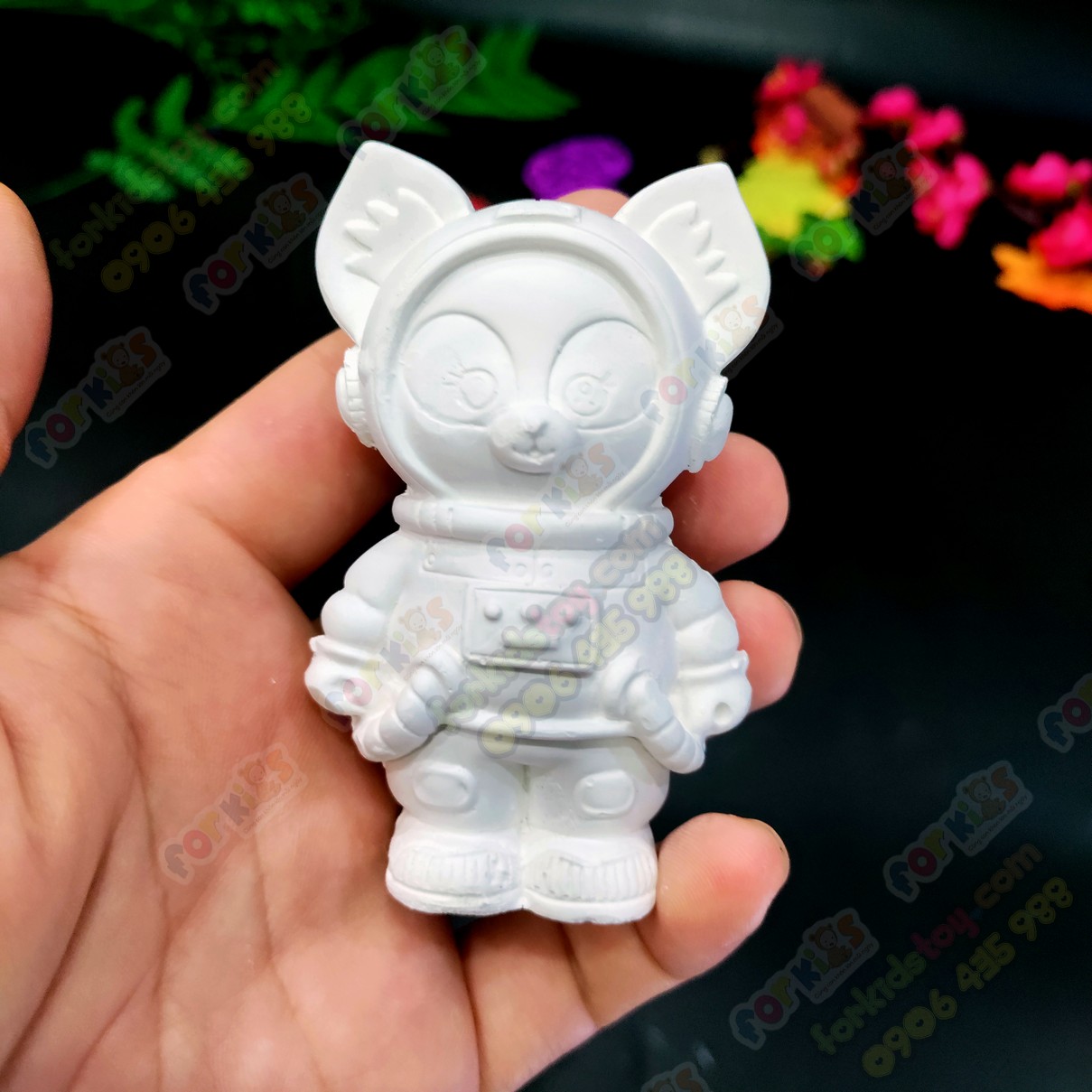 Coloring statue, lovely onion, 4 characters, size M, gypsum statue , sculpture