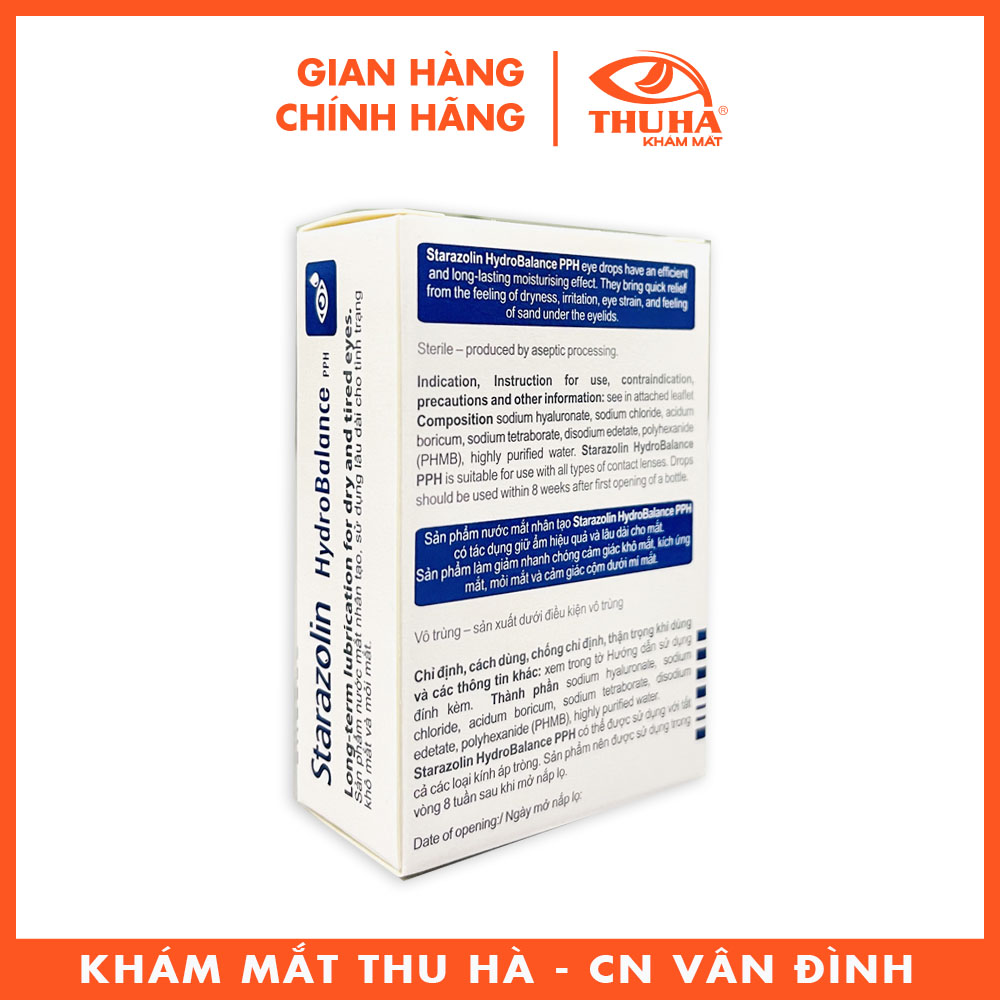 Nước mắt nhân tạo StaraZolin (Hộp 2x5ml)