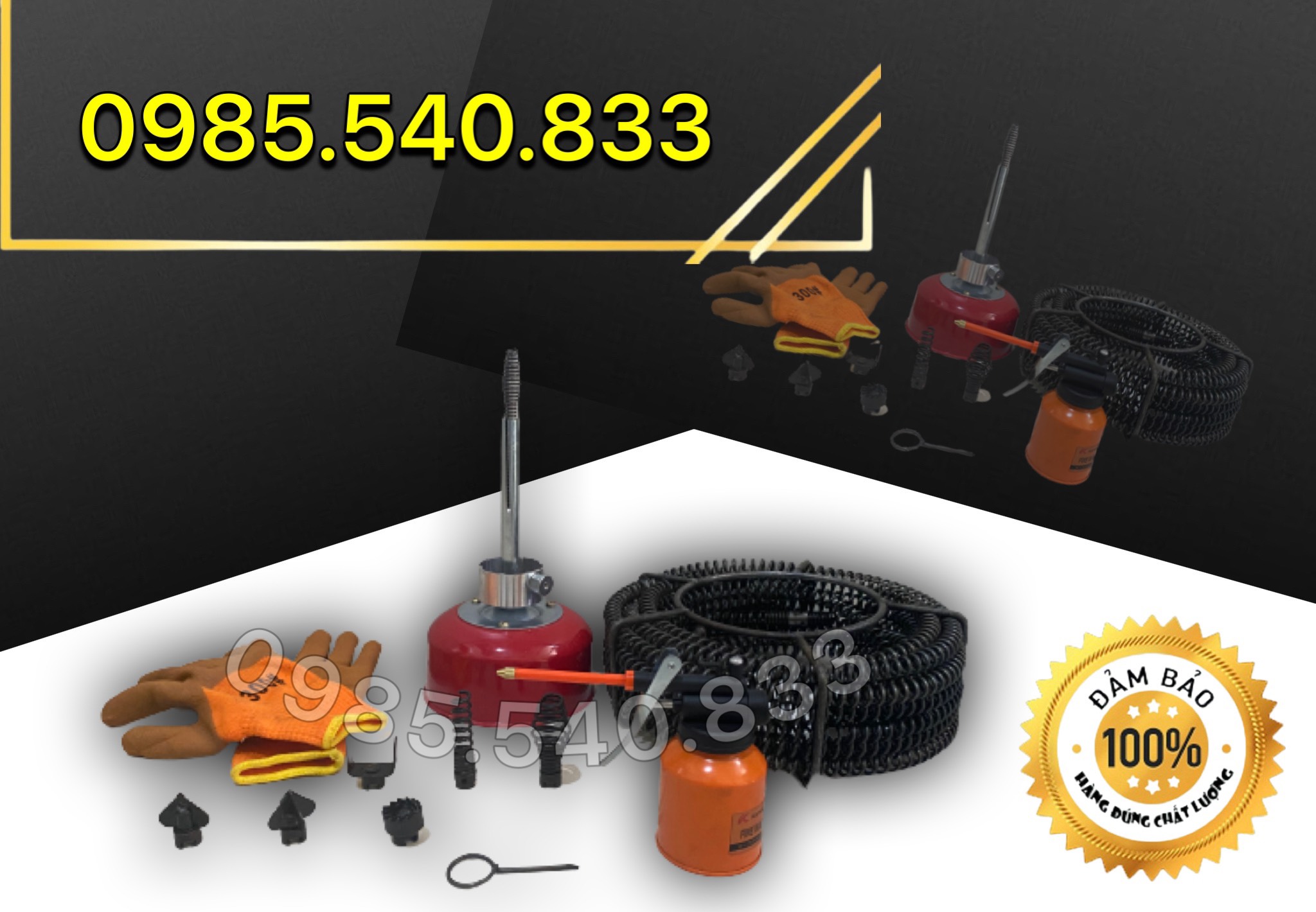 Máy thông tắc cống GQ80 công suất 550w ( chuyên dùng cho hộ gia đình nhỏ, thông tối đa 25m đường ống,...)