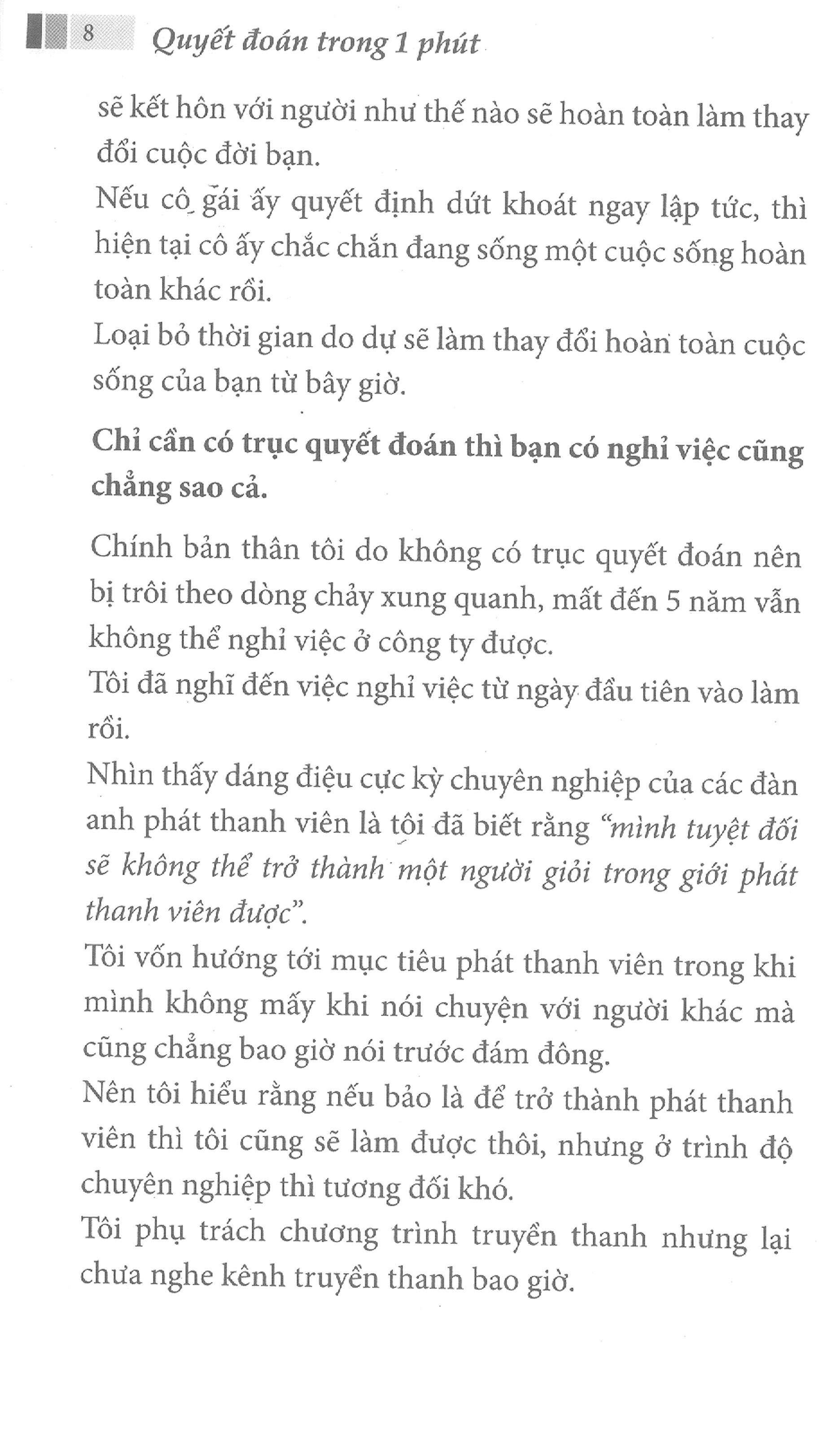 Quyết Đoán Trong 1 Phút
