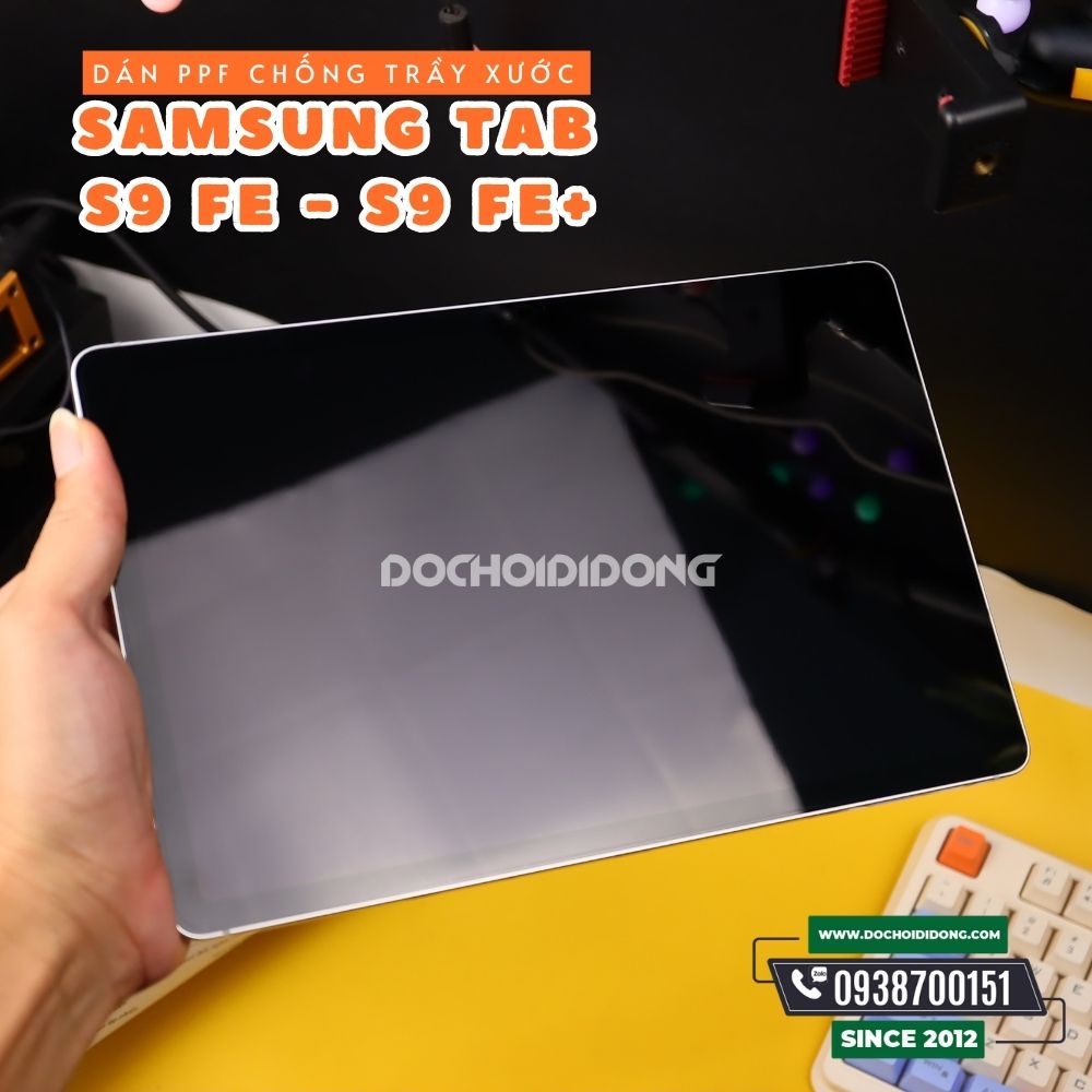 Miếng dán PPF Hydorgen Samsung Tab S9 FE - S9 FE+ Plus trong, nhám cao cấp