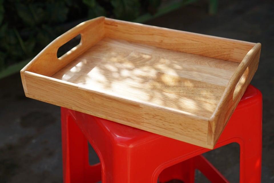 Khay gỗ đa năng chữ nhật 30x40cm
