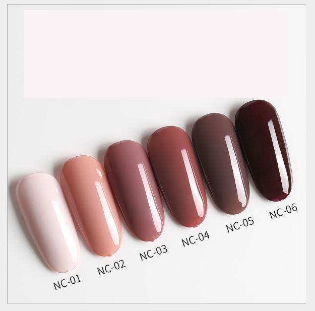 Sơn móng gel set 6 màu NC