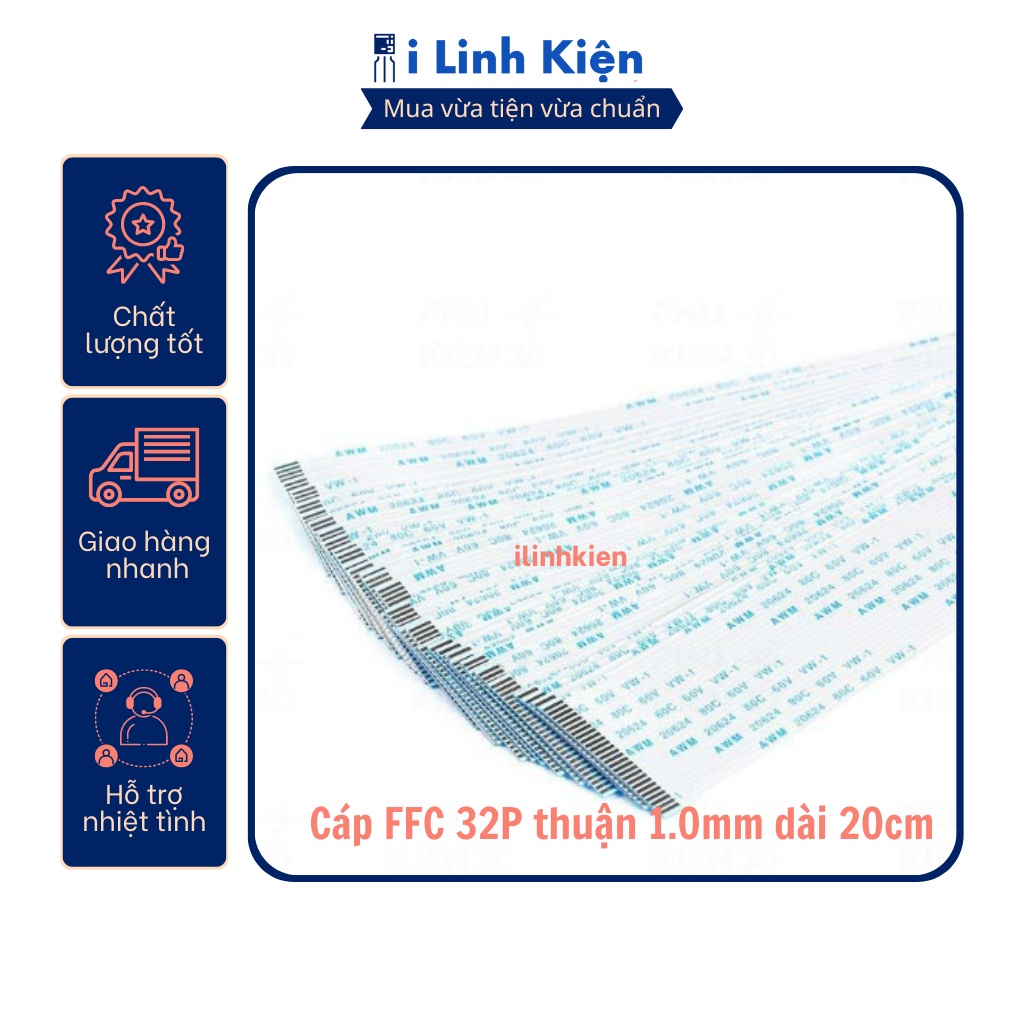Cáp FFC 32P thuận 1.0mm dài 20cm loại 1