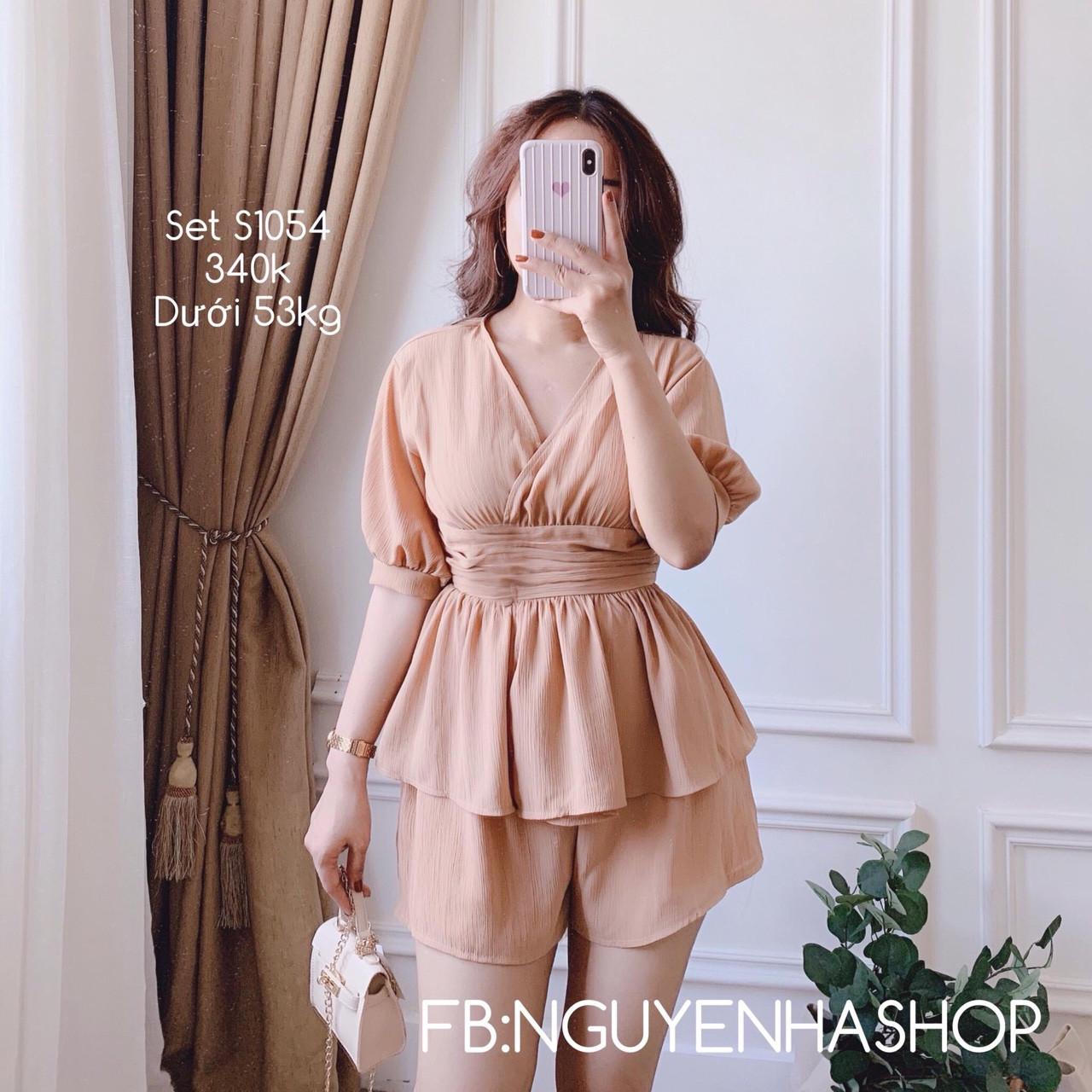 Sét bộ áo tay bo kate-TH