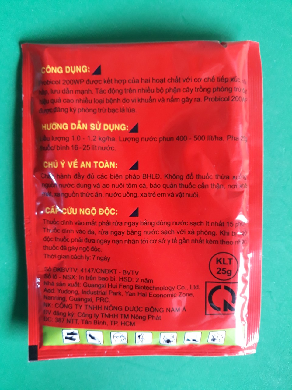 Thuốc trừ bệnh bạc lá lúa Probicol 200wp
