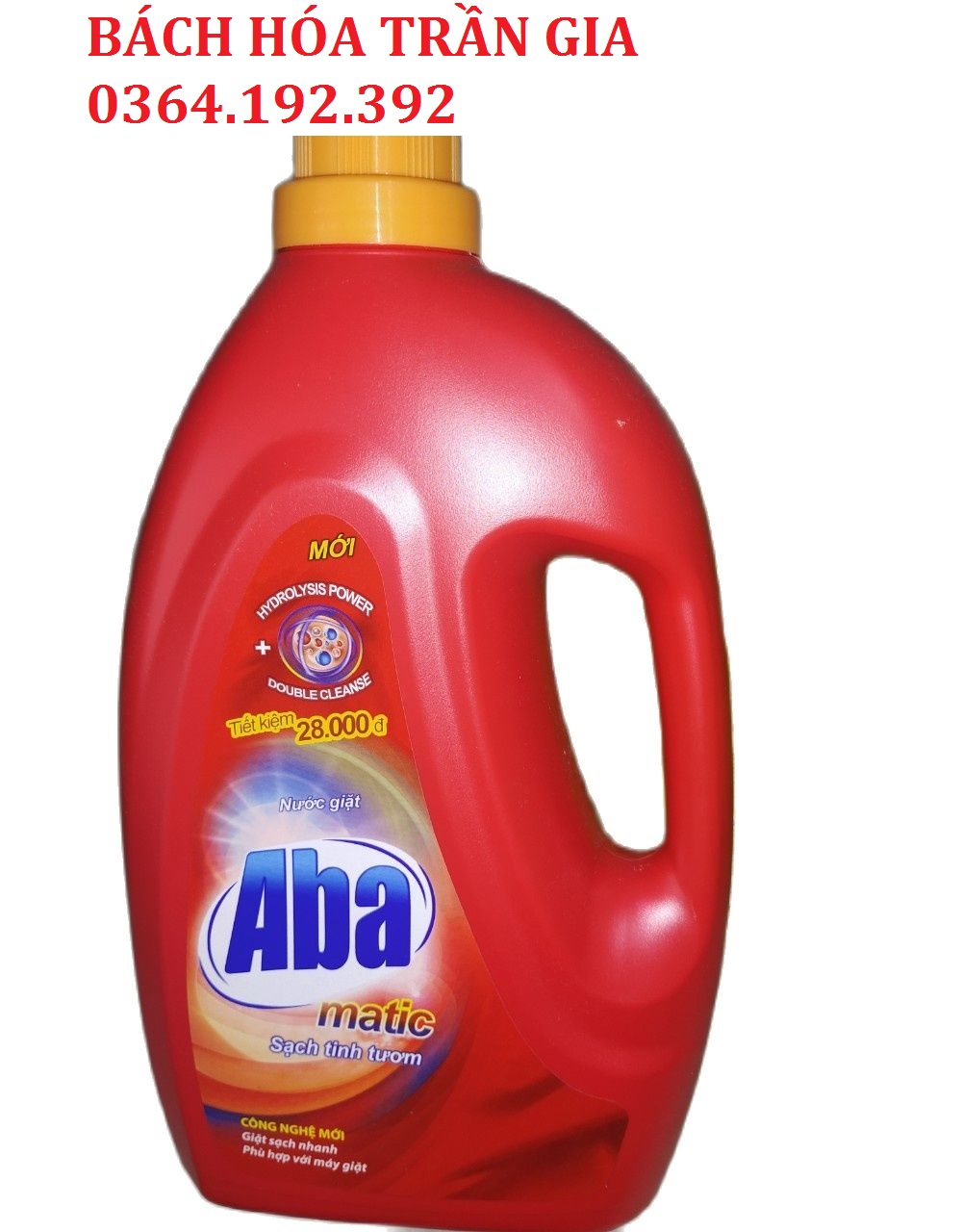 [Nhập RS0822 giảm 30k cho đơn 99k]ABA NƯỚC GIẶT MATIC 2.65 KG