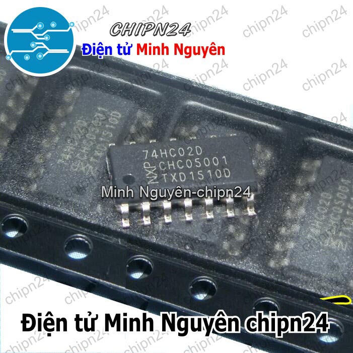 [2 con] (ST) IC Dán 7402 74HC02 SOP-14 Hàng Tốt (SMD) (IC Cổng NOR (4 Cổng NOR 2 ngõ vào)) - HH004954