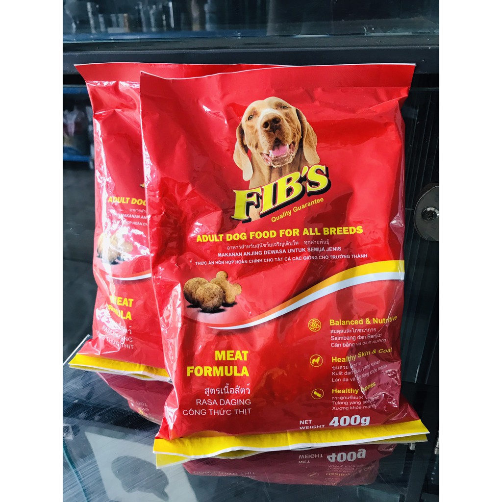 Thức Ăn Hạt Cho Chó Lớn Fib Gói 400g
