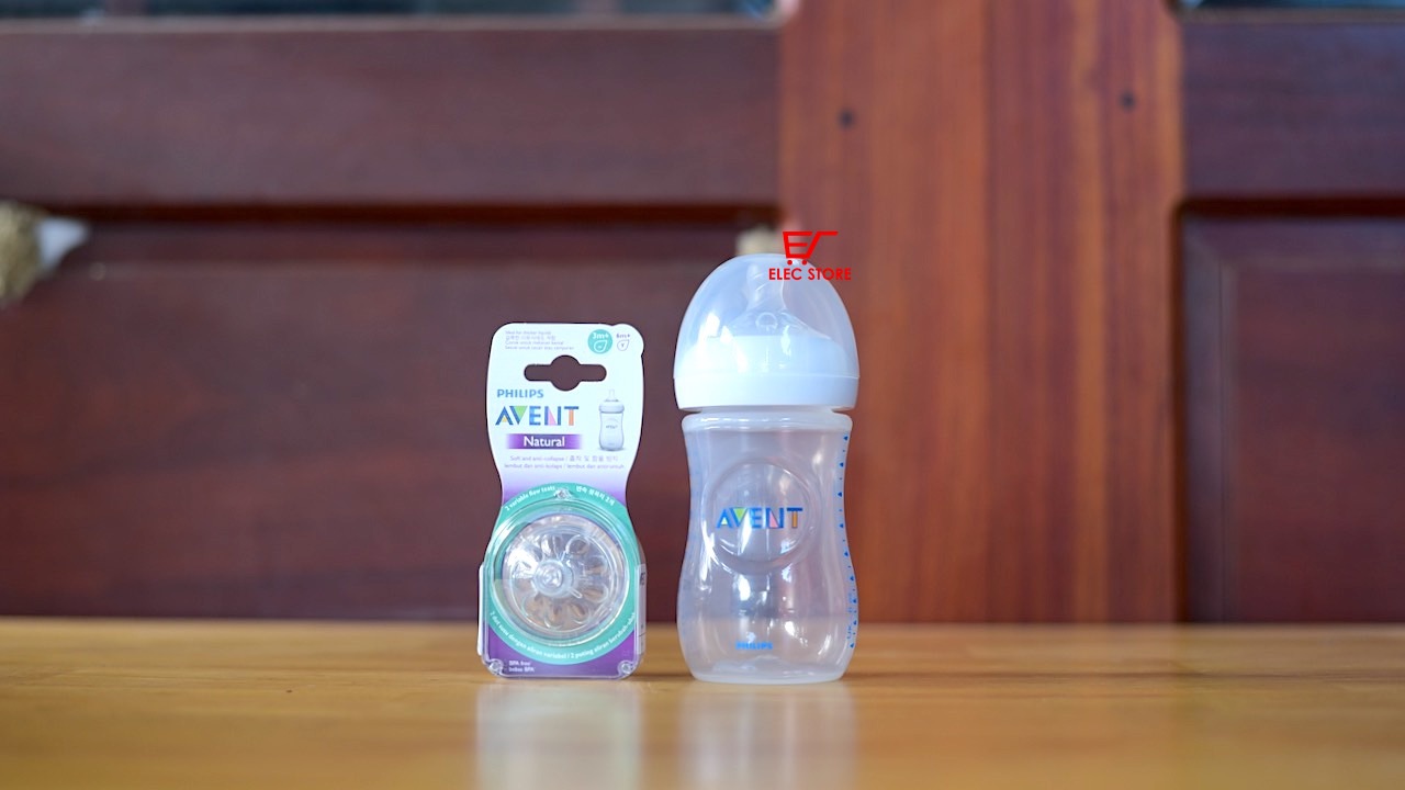 Núm ti thay bình sữa Philips AVENT Natural số 3 điều chỉnh [ 3 tháng +]