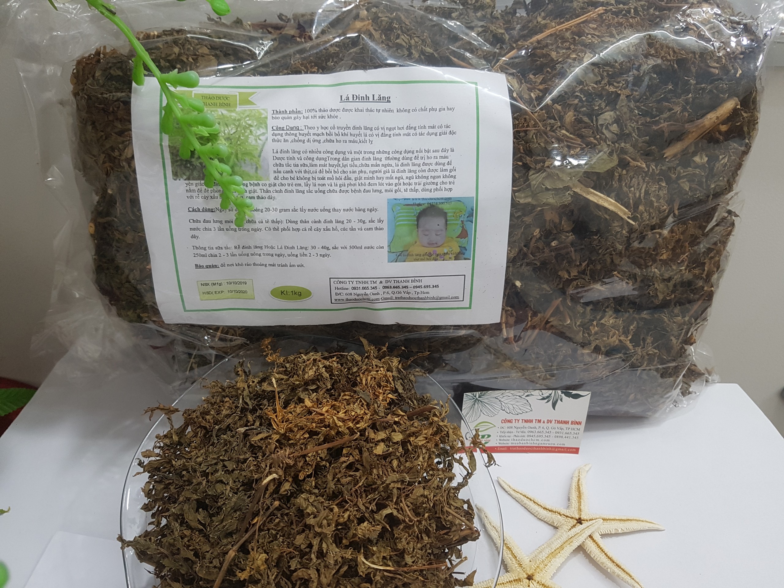 Lá Đinh Lăng Khô 1KG - Đông Y Thanh Bình