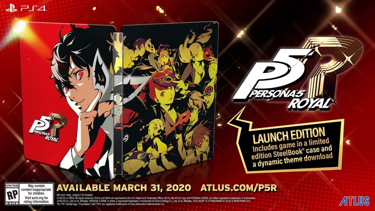 Đĩa Game Ps4 Persona 5 Royal Steeelbook Edition