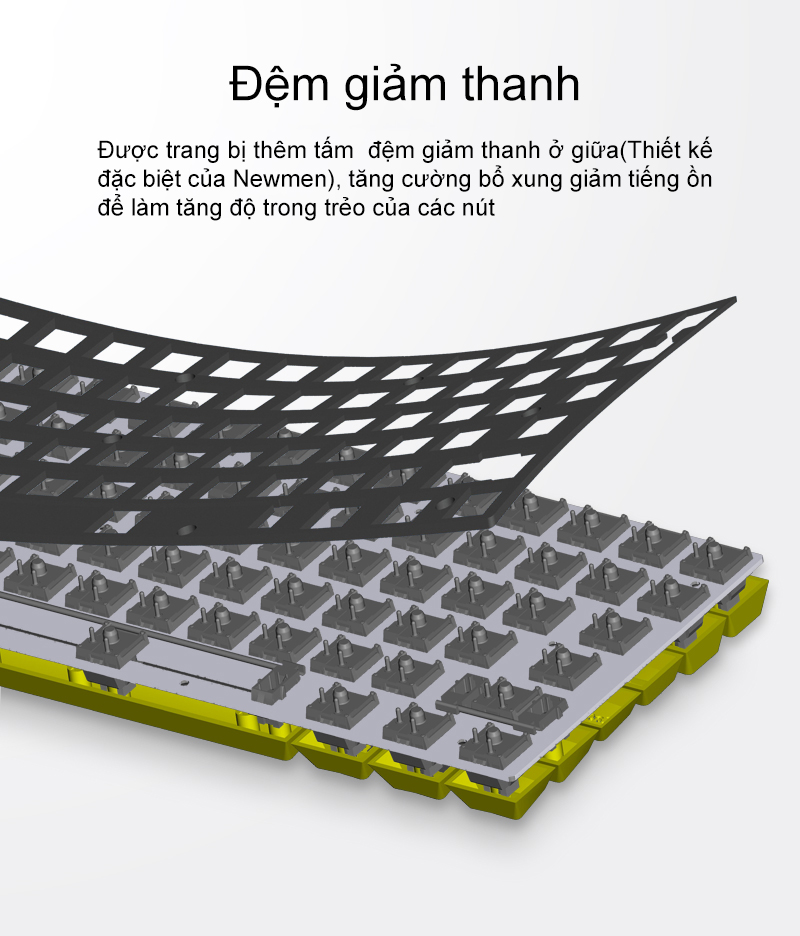 Bàn phím cơ không dây Dual Mode Newmen GM680,Layout 68 phím Hotswap,đa chế độ kết nối (Bluetooth 5.0/Wired/2.4GHz), Keycap PBT, tặng thêm keycap Rồng Hổ,Led RGB 20 hiệu ứng-Hàng chính hãng, bảo hành 24 tháng, dùng cho Laptop/Mac/PC/tablet