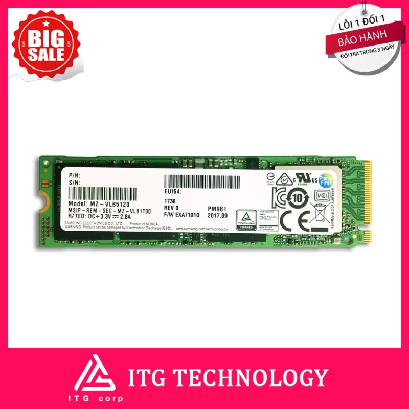 Bảng giá Ổ cứng SSD M2-PCIe 256G-512G-1TB Samsung PM981a NVMe 2280 (OEM Samsung 970 EVO Plus) Phong Vũ