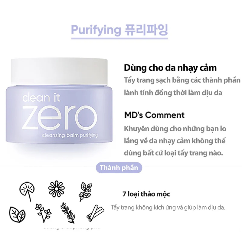 Sáp Tẩy Trang Banila Co Clean It Zero Cleansing Balm 100ml
