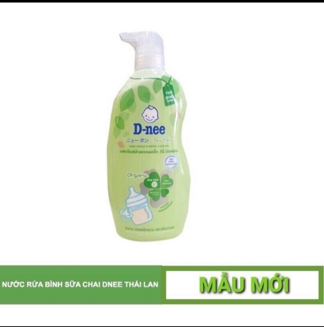 [HCM] [ mẫu mới ] Nước rửa bình sữa Dnee  Organic Thái Lan chai 620ml