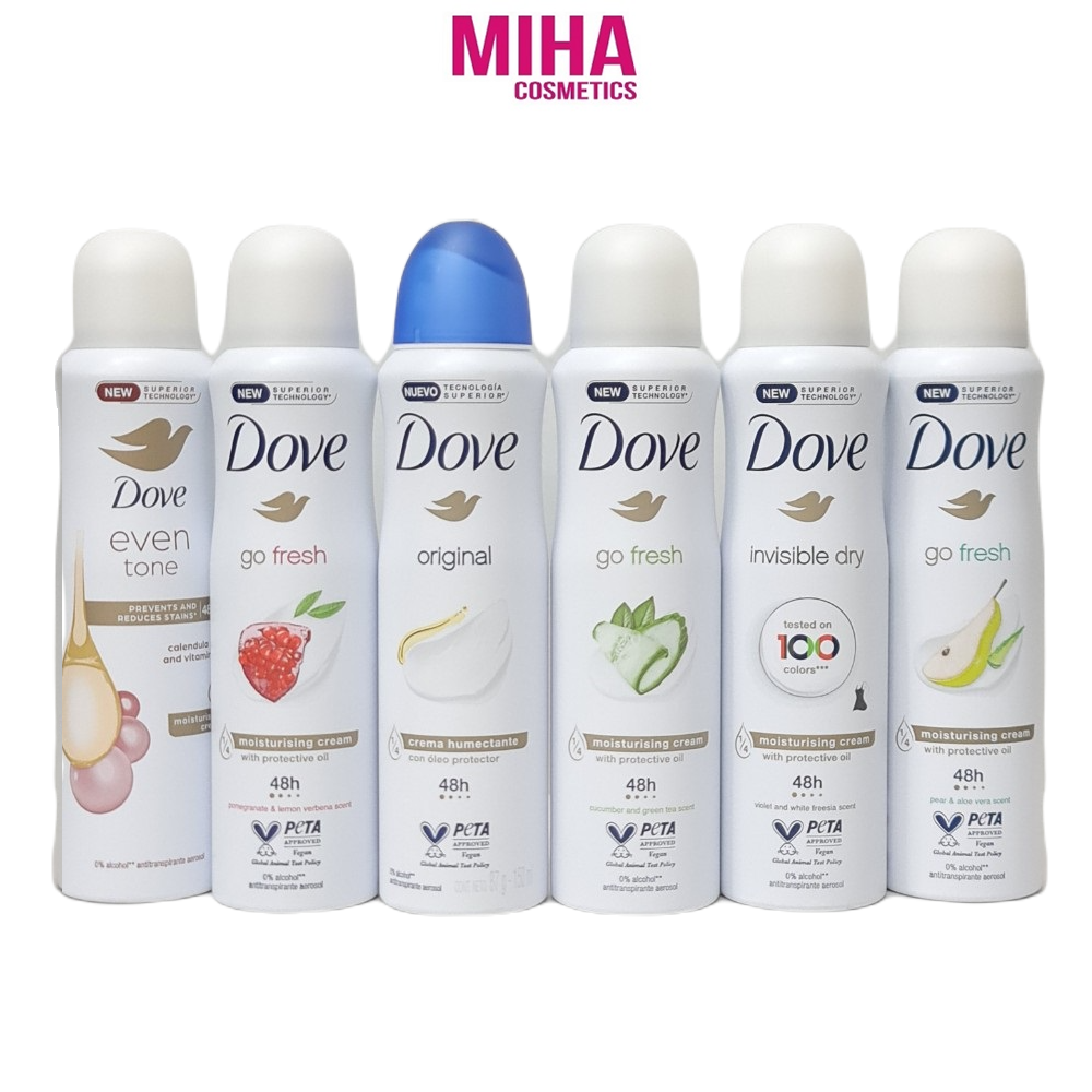 Xịt Khử Mùi Nữ Dove 150ml