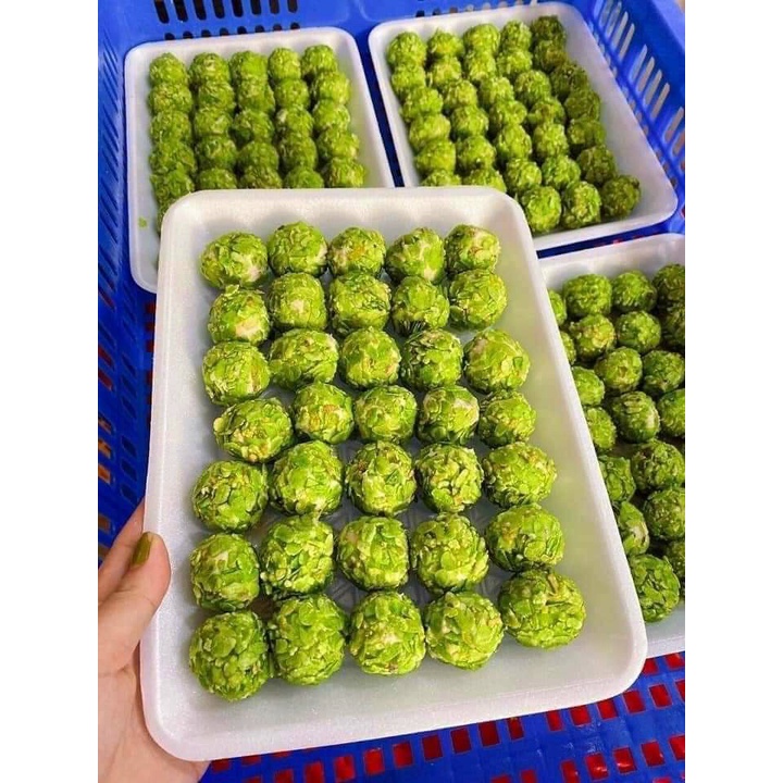 Cá viên tẩm cốm xanh vĩ 35 viên 500gr (giao hỏa tốc tphcm)