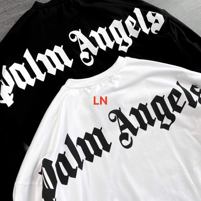 Áo xuông dài tay Palm angels in lưng