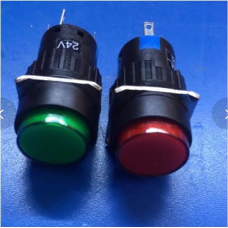 Công tắc đèn led nhấn nhả,nhấn giữ phi 16,24v và220v