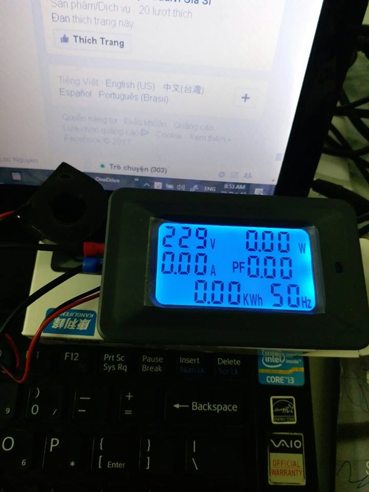 đồng hồ điện tử 6 thông số